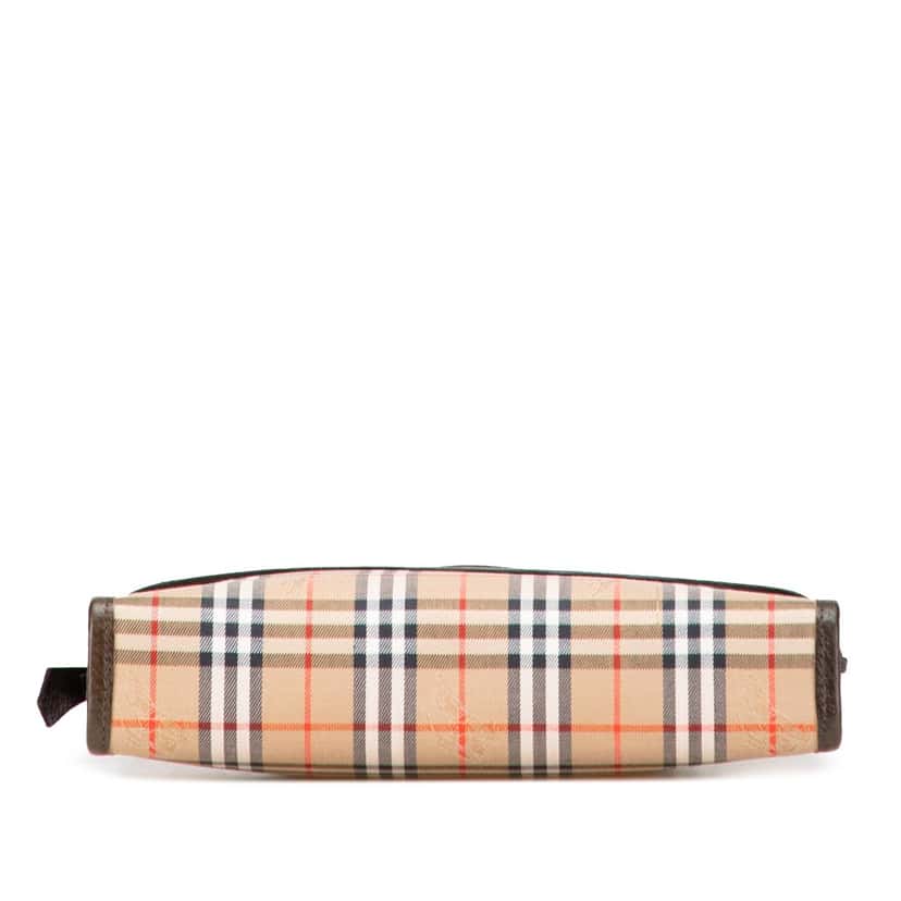 Burberry Haymarket Check Canvas Clutch Brown Canvas Good condition - Inside View