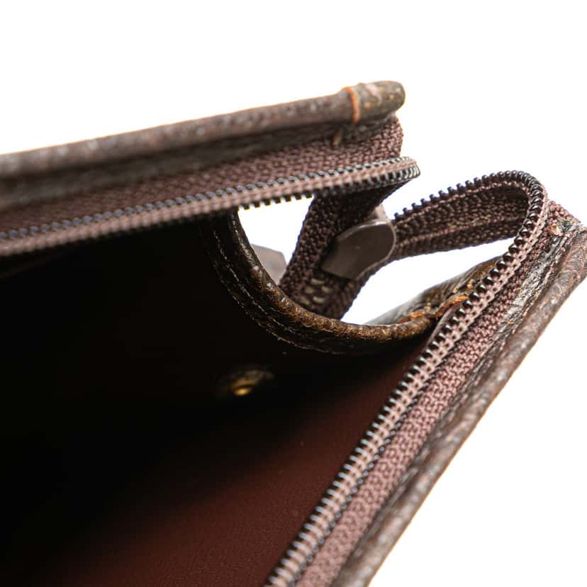 Burberry Haymarket Check Canvas Clutch Brown Canvas Good condition - Box View
