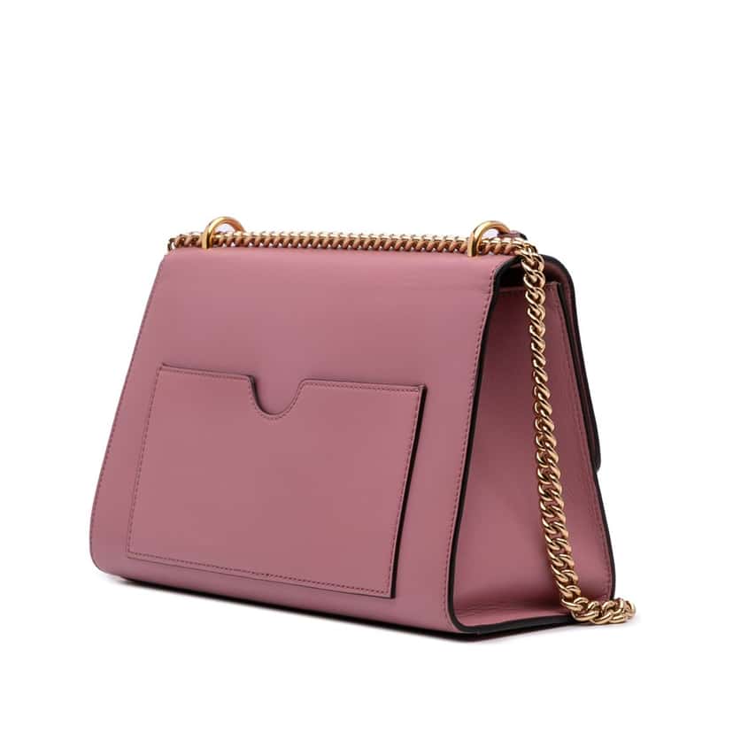 Gucci Medium Leather Padlock Shoulder Bag Pink Leather Good condition - Back View