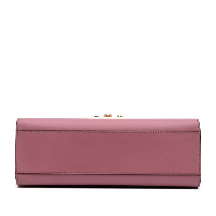 Gucci Medium Leather Padlock Shoulder Bag Pink Leather Good condition - Inside View