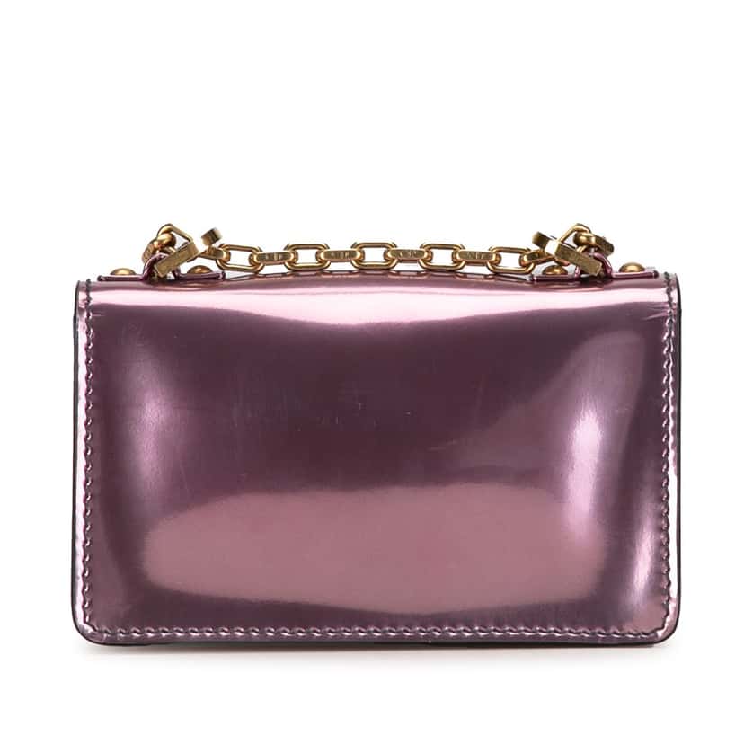 Dior Mini JaDior Chain Flap Pink Leather Good condition - Inside View