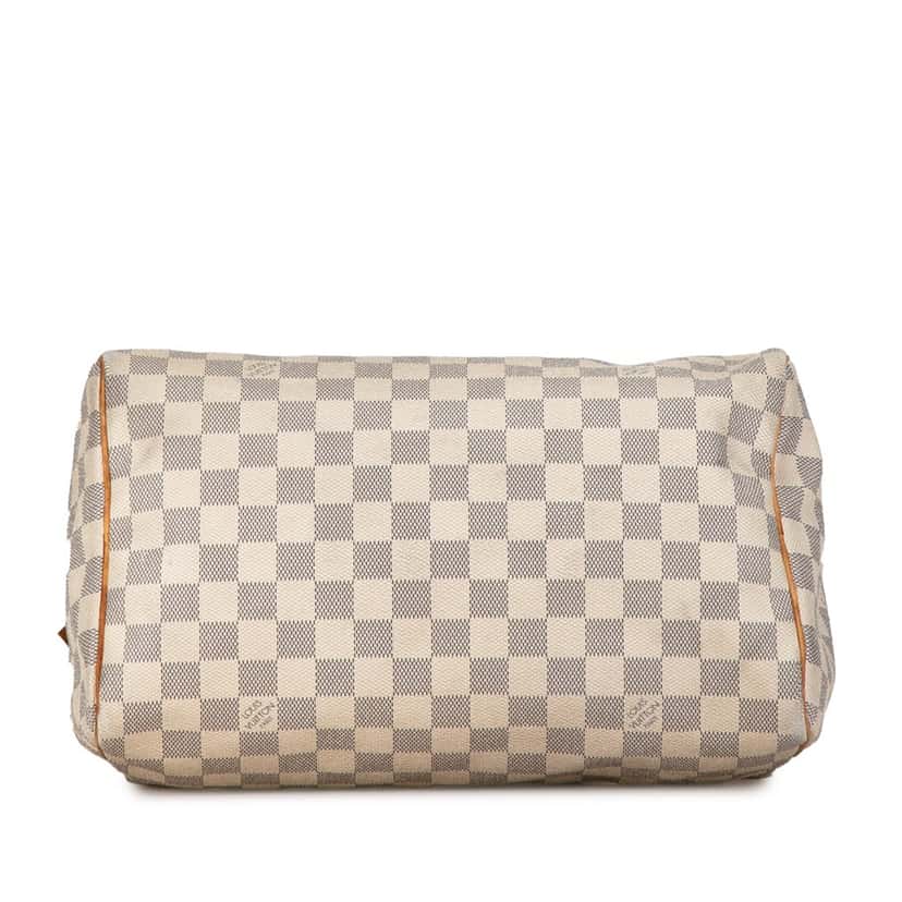 Louis Vuitton Damier Azur Speedy 30 White Canvas Good condition - Model View