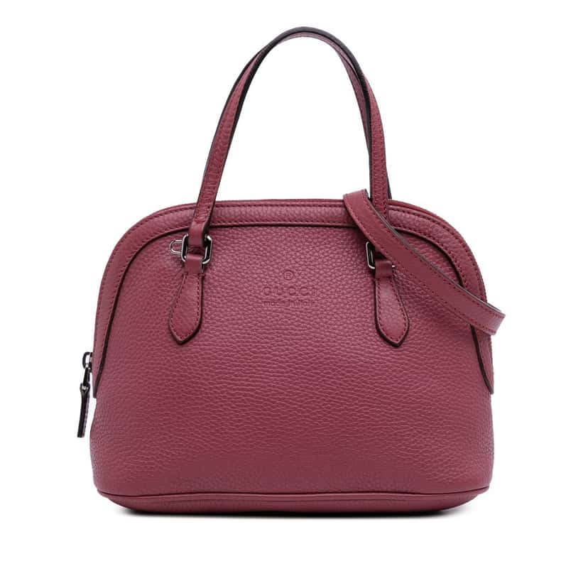 Gucci Mini Guccissima Dome Satchel Pink Leather Good condition - Front View