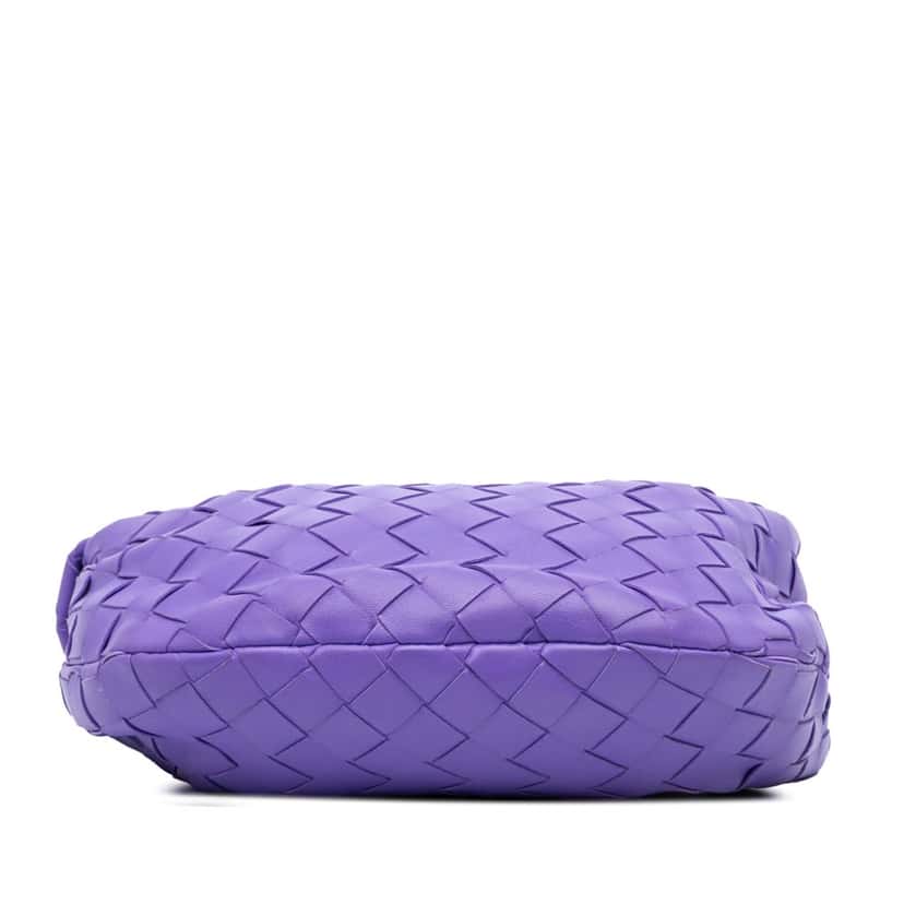 Bottega Veneta Mini Nappa Intrecciato Jodie Purple Leather Good condition - Inside View