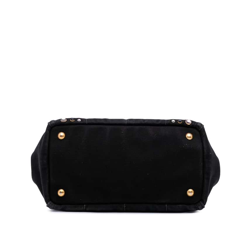 Prada Small Canvas Canapa Bijoux Satchel Black Canvas Good condition - Inside View