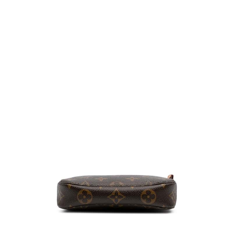 Louis Vuitton Monogram Mini Pochette Accessoires Brown Canvas Good condition - Inside View