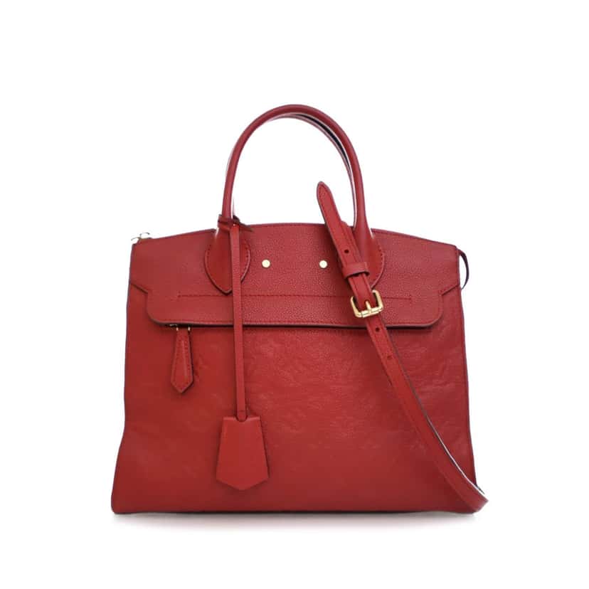 Louis Vuitton Monogram Empreinte Pont Neuf MM Red Leather Good condition - Front View