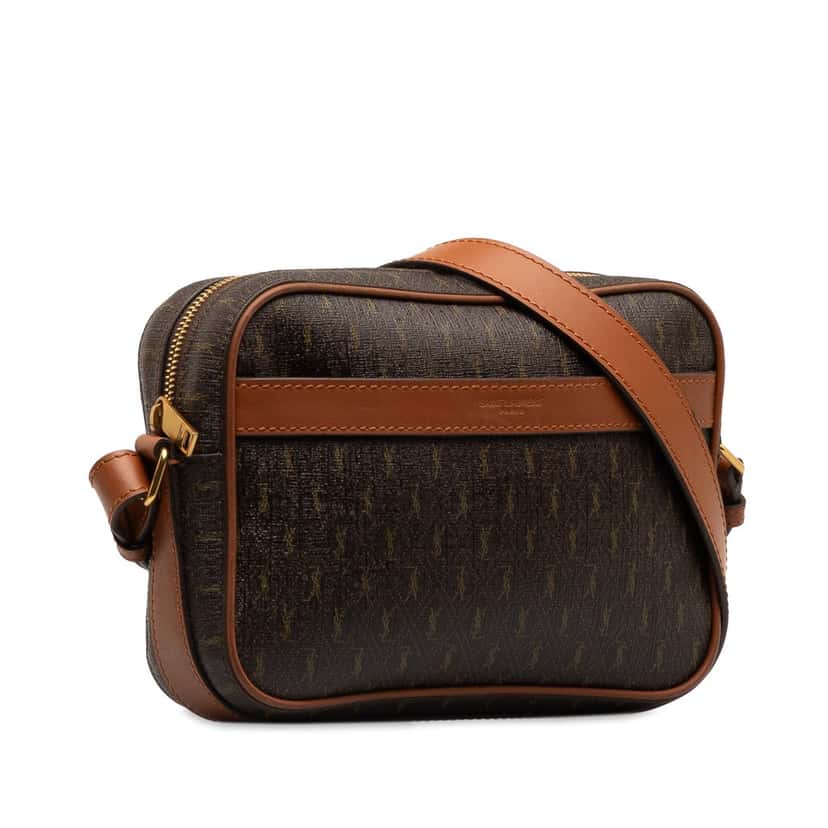 Saint Laurent Le Monogramme Camera Bag Brown Canvas Good condition - Back View