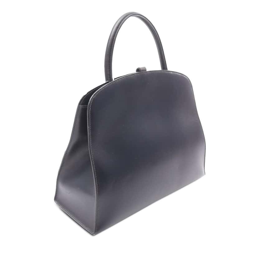 Hermès Box Calf Dalvy 30 Blue Leather Good condition - Back View