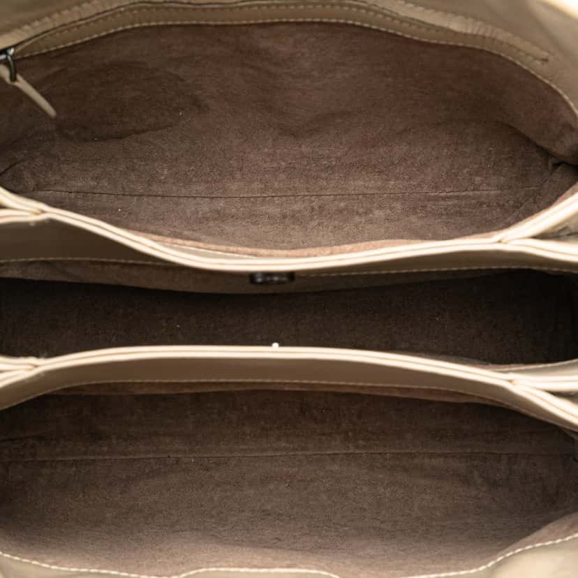 Bottega Veneta Small Nappa Intrecciato Roma Satchel Brown Leather Good condition - Box View