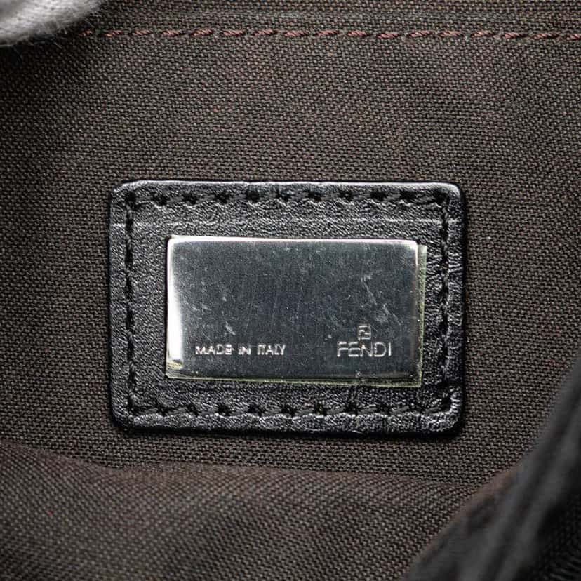 Fendi Zucchino Canvas Crossbody Black Canvas Very good condition - Box View