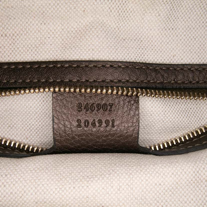 Gucci Medium Calfskin New Jackie Satchel Brown Leather Good condition - Box View