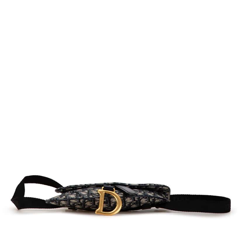 Dior Oblique Canvas Saddle Belt Bag Blue Canvas Good condition - Inside View