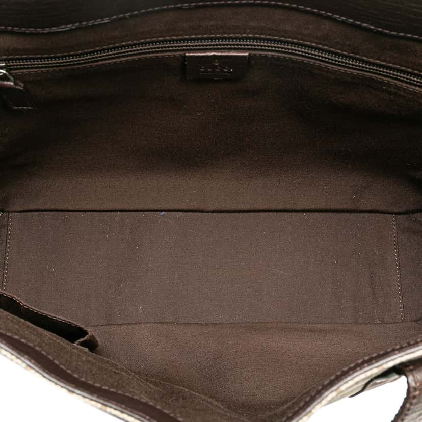 Gucci GG Supreme Tote Brown Canvas Good condition - Model View