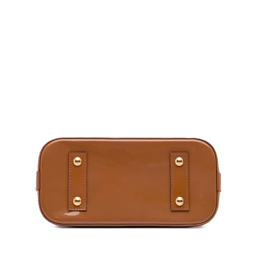 Louis Vuitton Monogram Vernis Alma BB Brown Leather Good condition - Inside View
