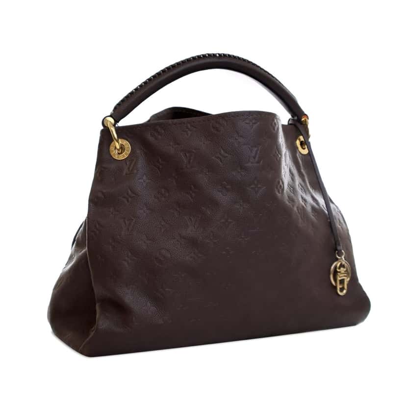 Louis Vuitton Monogram Empreinte Artsy MM Brown Leather Good condition - Back View