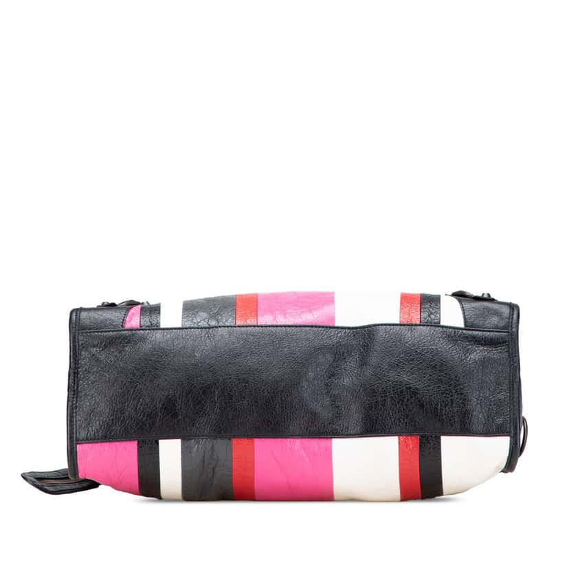 Balenciaga Lambskin Motocross Arena Multicolore Classic City Satchel Pink Leather Good condition - Inside View