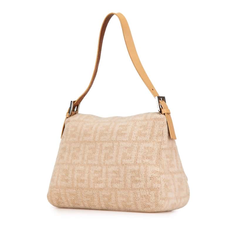 Fendi Zucca Wool Mamma Forever Brown Wool Good condition - Back View
