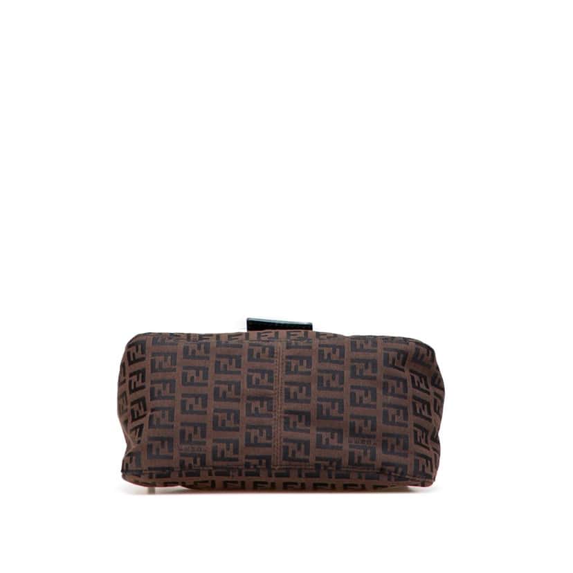 Fendi Mini Zucchino Canvas Mamma Forever Brown Canvas Good condition - Inside View