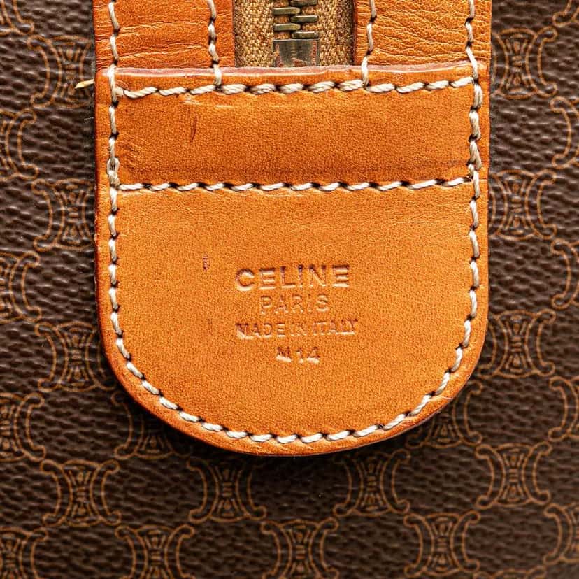 Celine Macadam Coated Canvas Travel Bag Brown Canvas Good condition - Box View