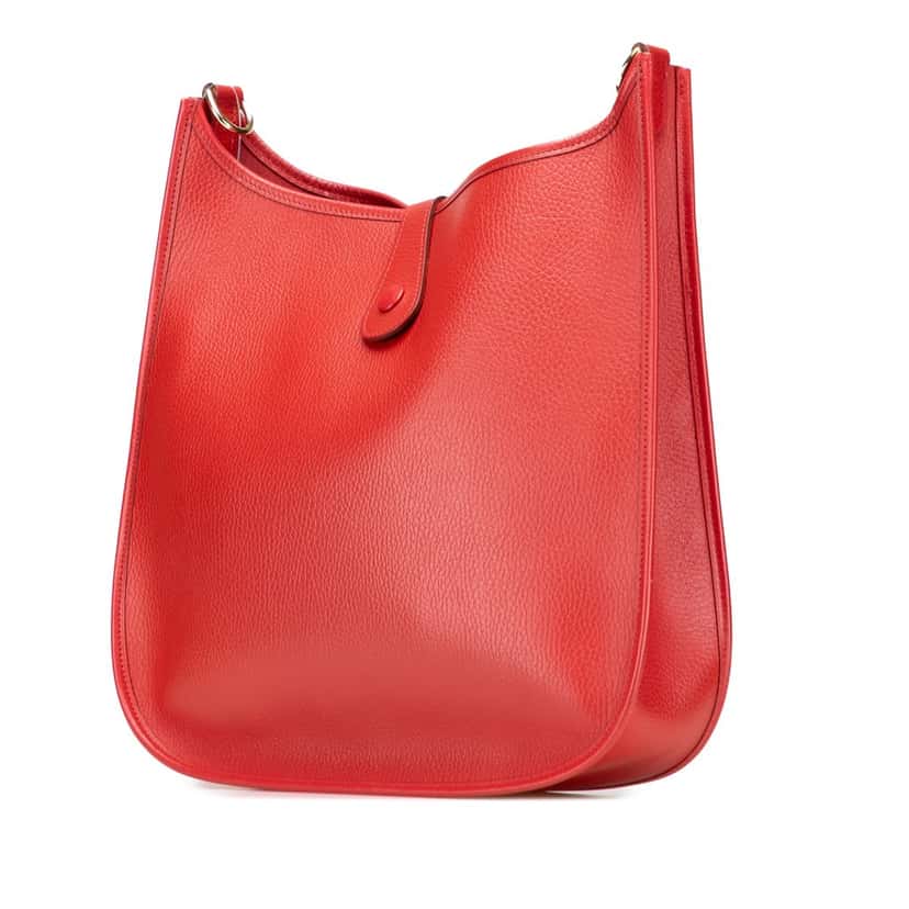 Hermès Clemence Evelyne I 33 Red Leather Very good condition - Back View
