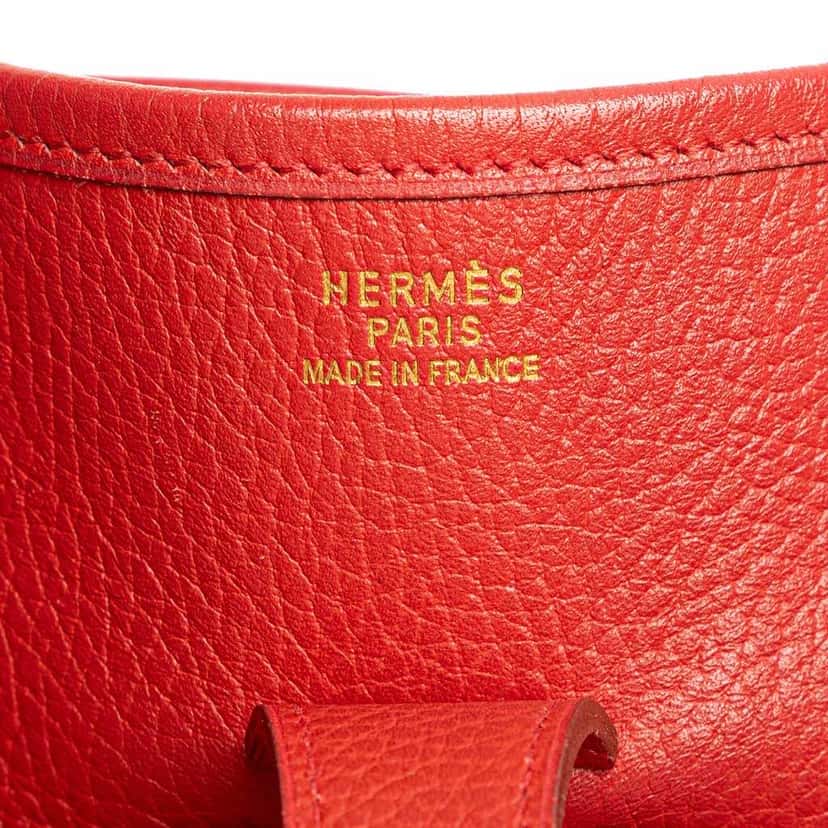 Hermès Clemence Evelyne I 33 Red Leather Very good condition - Box View