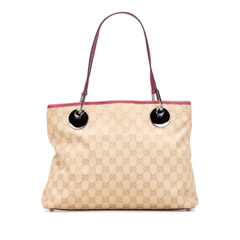 Gucci GG Canvas Eclipse Tote Brown Canvas Good condition - Front View