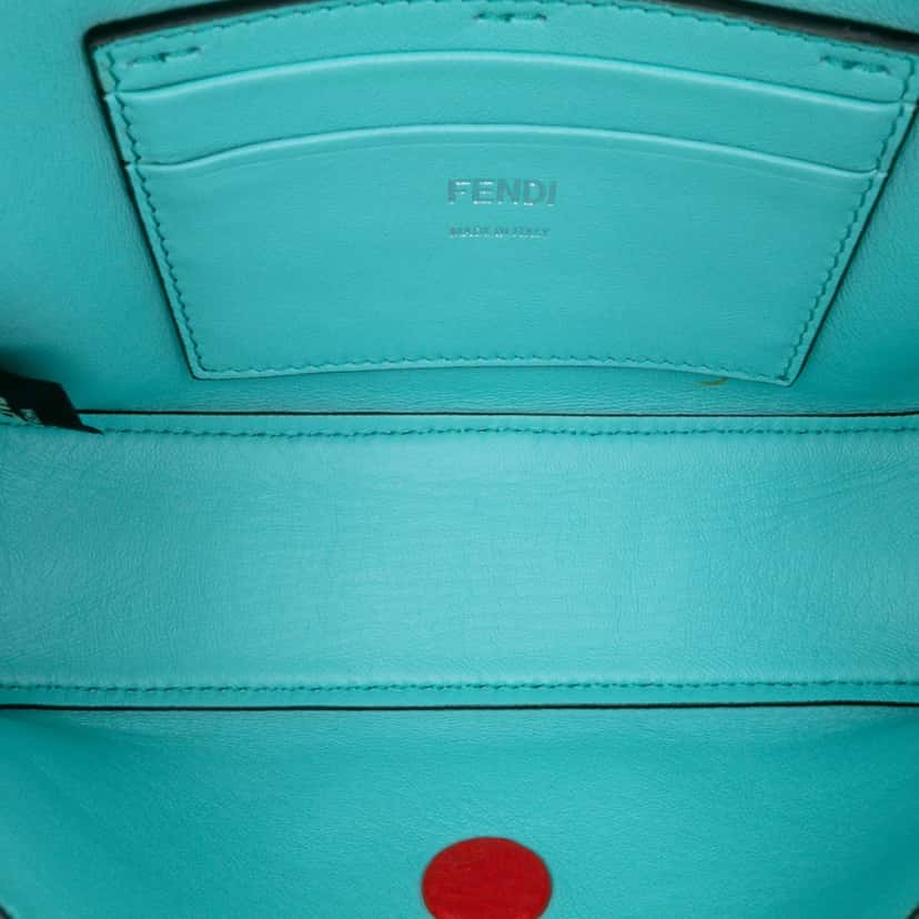 Fendi Mini Leather Baguette Satchel Red Leather Very good condition - Model View