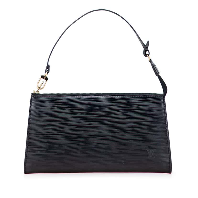 Louis Vuitton Epi Pochette Accessoires Black Leather Good condition - Front View