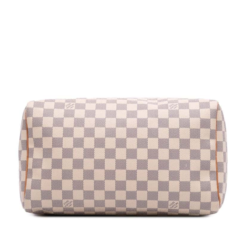 Louis Vuitton Damier Azur Speedy 30 White Canvas Good condition - Inside View