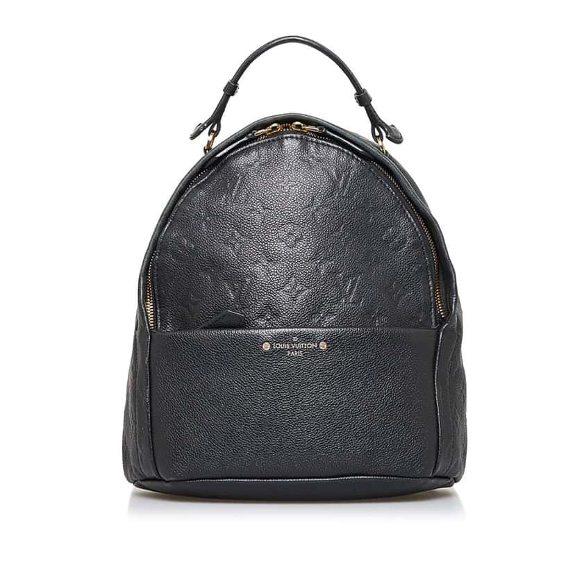Louis Vuitton Monogram Empreinte Sorbonne Black Leather Fair condition - Front View