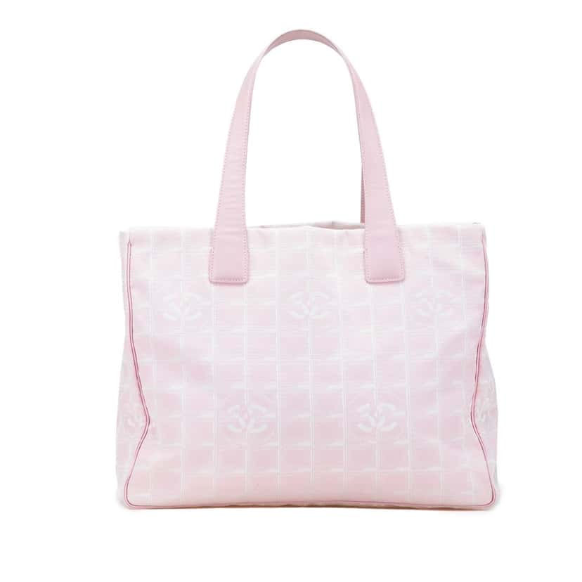Chanel New Travel Line Nylon Tote Pink Good condition - Front View