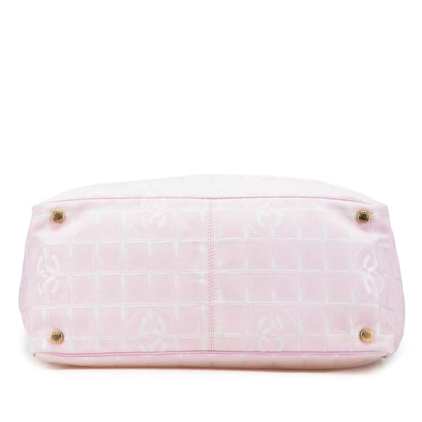 Chanel New Travel Line Nylon Tote Pink Good condition - Inside View