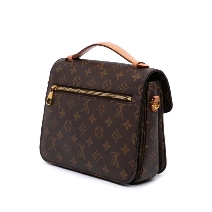 Louis Vuitton Monogram Pochette Metis Brown Canvas Good condition - Back View
