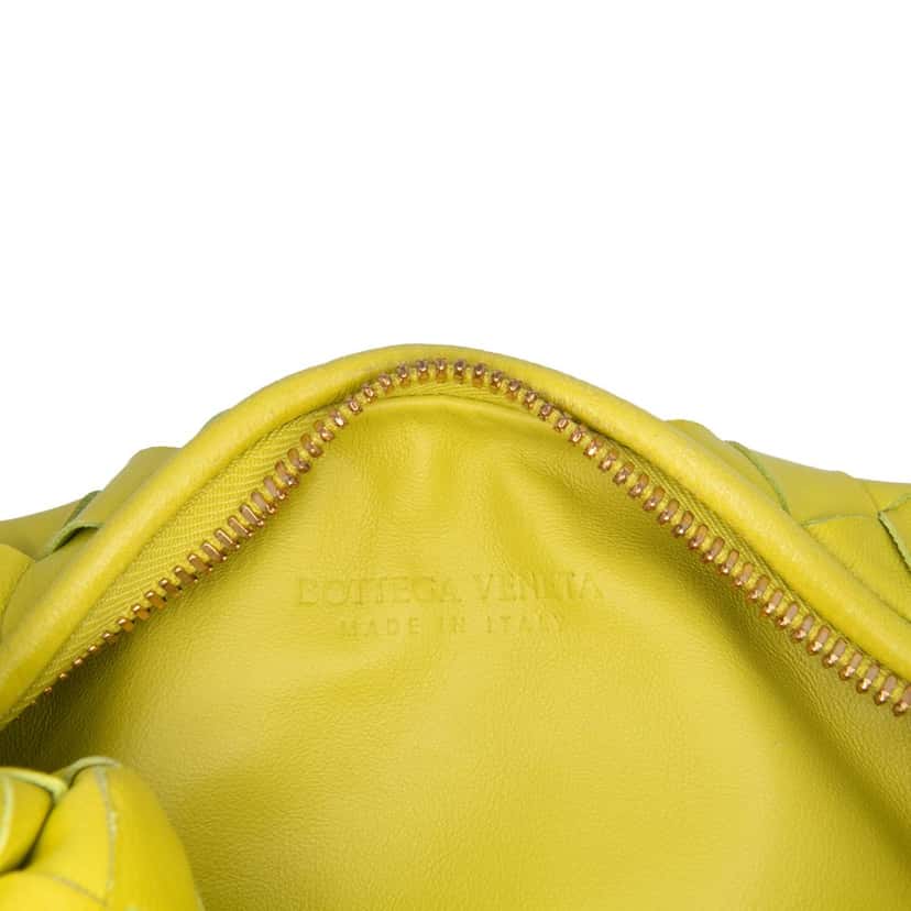 Bottega Veneta Mini Nappa Intrecciato Jodie Yellow Leather Good condition - Box View