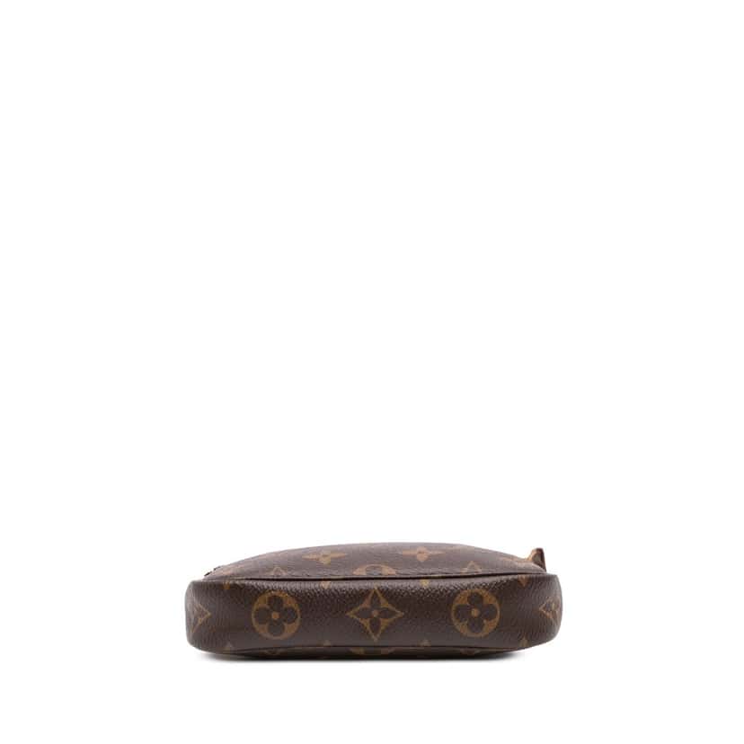 Louis Vuitton Monogram Mini Pochette Accessoires Brown Canvas Good condition - Inside View