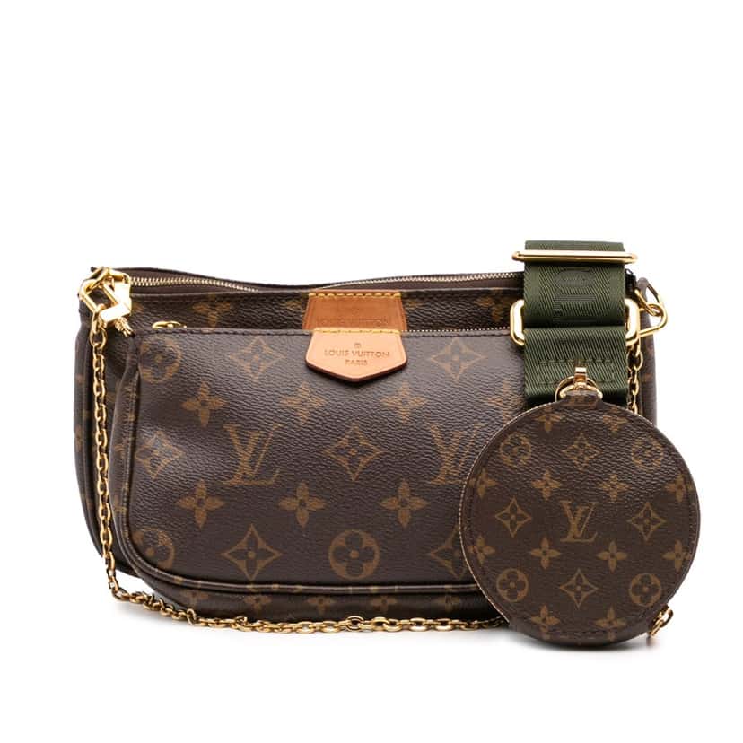 Louis Vuitton Monogram Multi Pochette Accessoires Brown Canvas Good condition - Front View