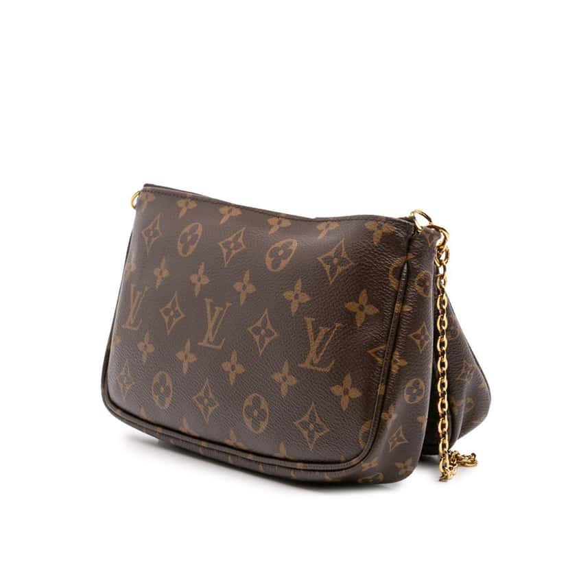 Louis Vuitton Monogram Multi Pochette Accessoires Brown Canvas Good condition - Back View