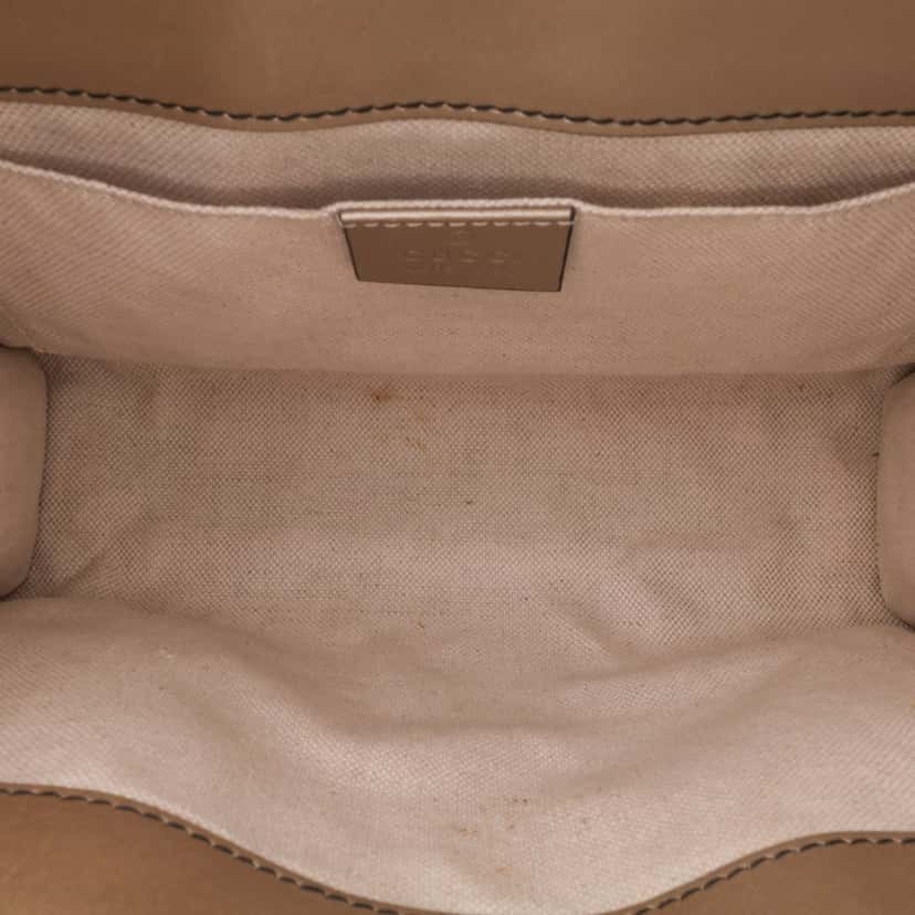 Gucci Small Guccissima Emily Shoulder Bag Gold Leather Good condition - Model View