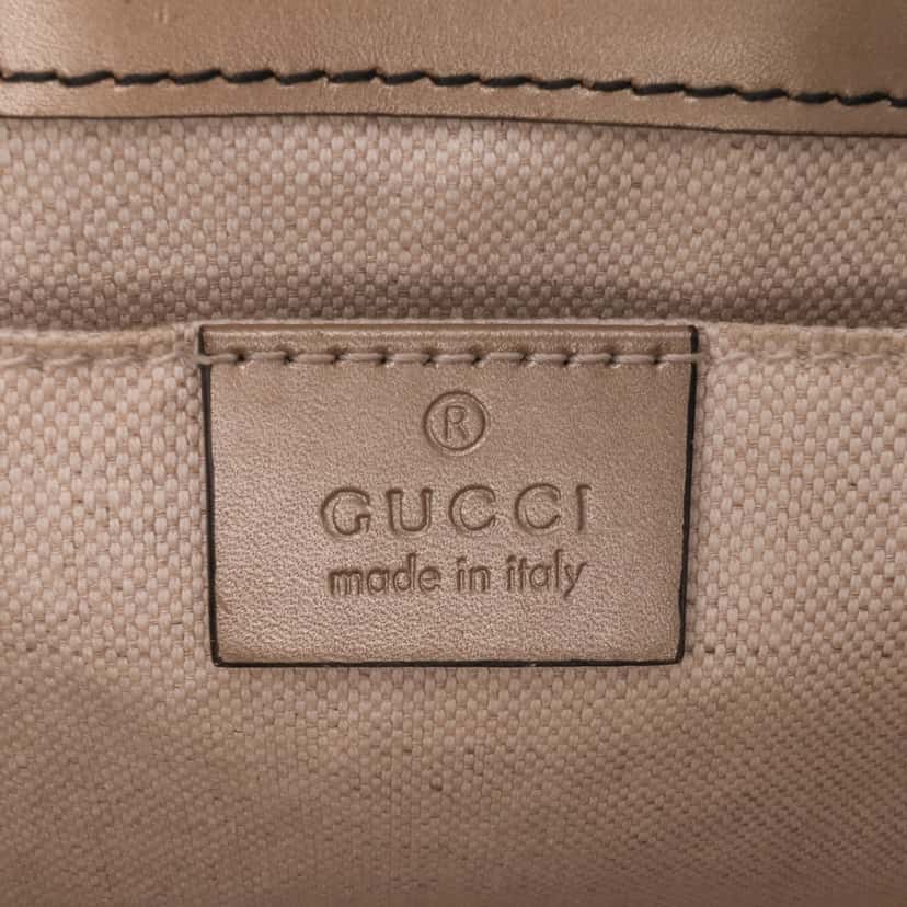 Gucci Small Guccissima Emily Shoulder Bag Gold Leather Good condition - Box View