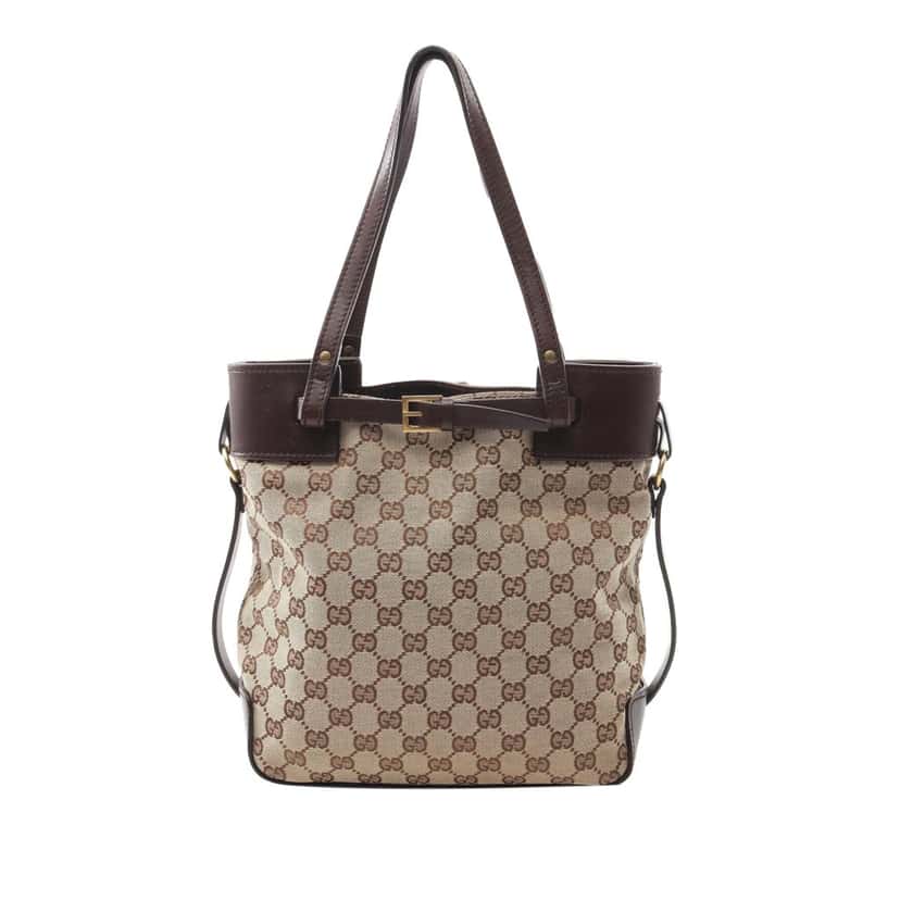 Gucci GG Canvas Tote Brown Canvas Good condition - Front View