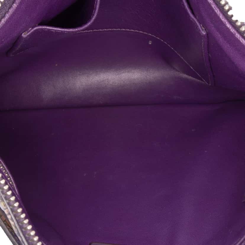 Prada Saffiano Stampa Floral Clutch Yellow Leather Good condition - Model View