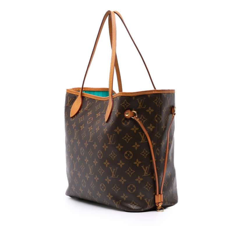 Louis Vuitton Monogram V Neverfull MM Brown Canvas Good condition - Back View