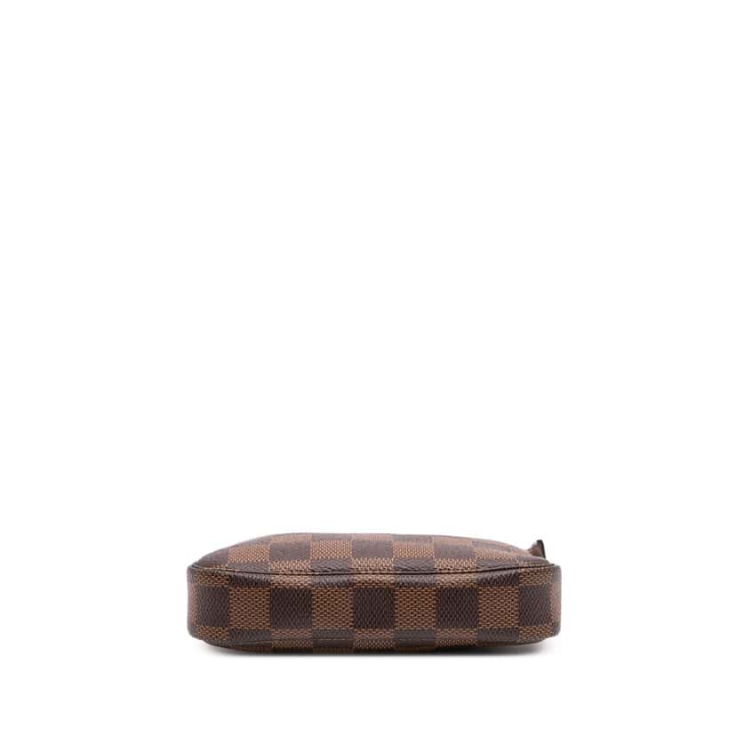Louis Vuitton Damier Ebene Mini Pochette Accessoires Brown Canvas Good condition - Inside View