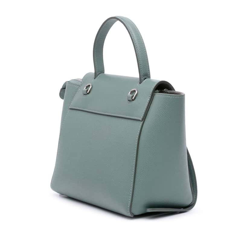 Celine Nano Grained Calfskin Belt Bag Blue Leather Good condition - Back View