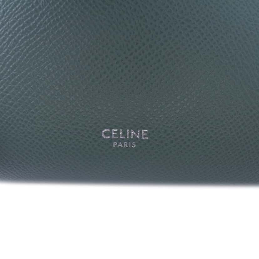 Celine Nano Grained Calfskin Belt Bag Blue Leather Good condition - Box View