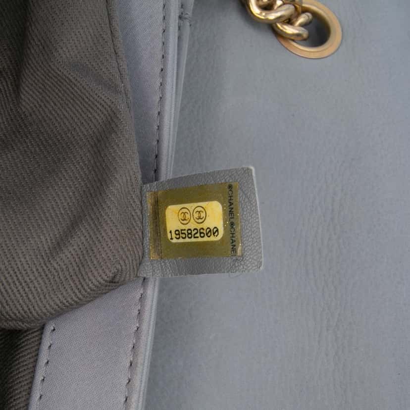 Chanel Jumbo Quilted Calfskin Triple Stitched Flap Grey Leather Good condition - Box View
