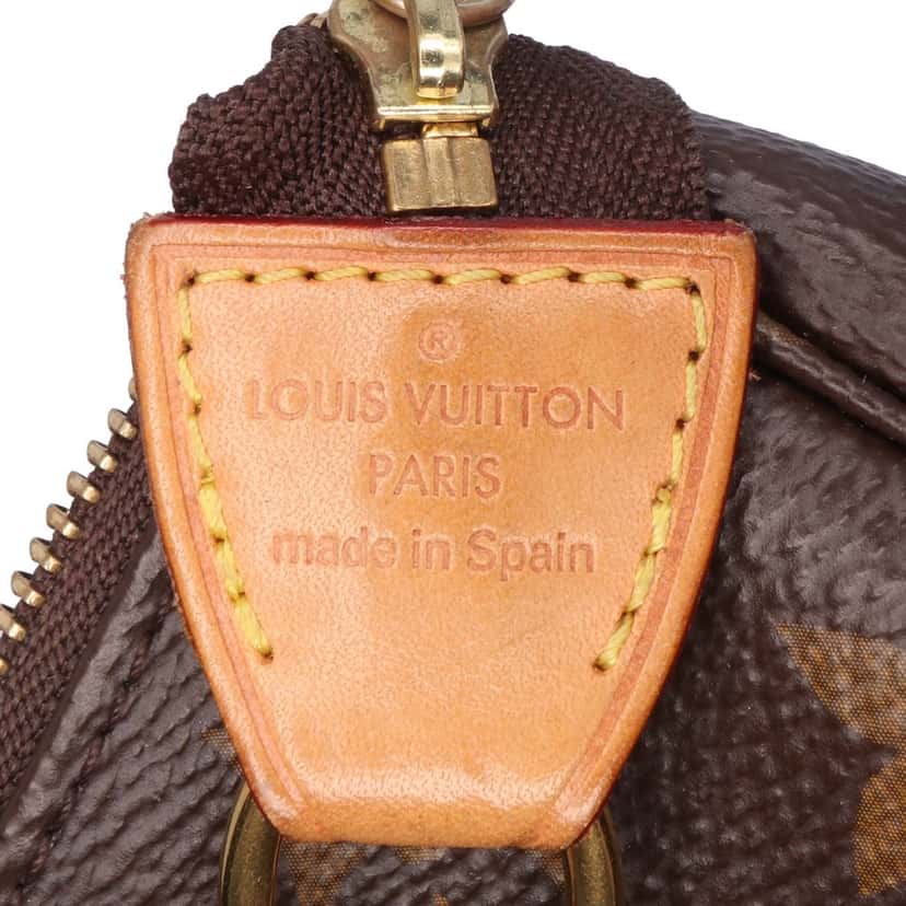 Louis Vuitton Monogram Mini Pochette Accessoires Brown Canvas Good condition - Box View