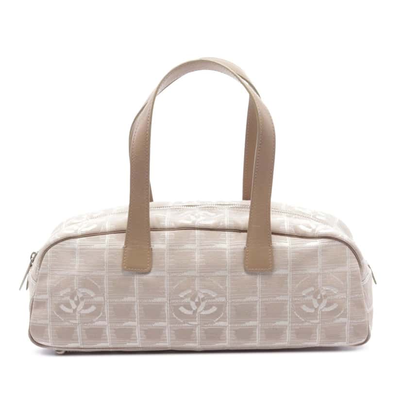 Chanel New Travel Line Nylon Handbag Brown Good condition - Front View