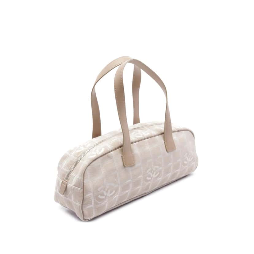 Chanel New Travel Line Nylon Handbag Brown Good condition - Back View